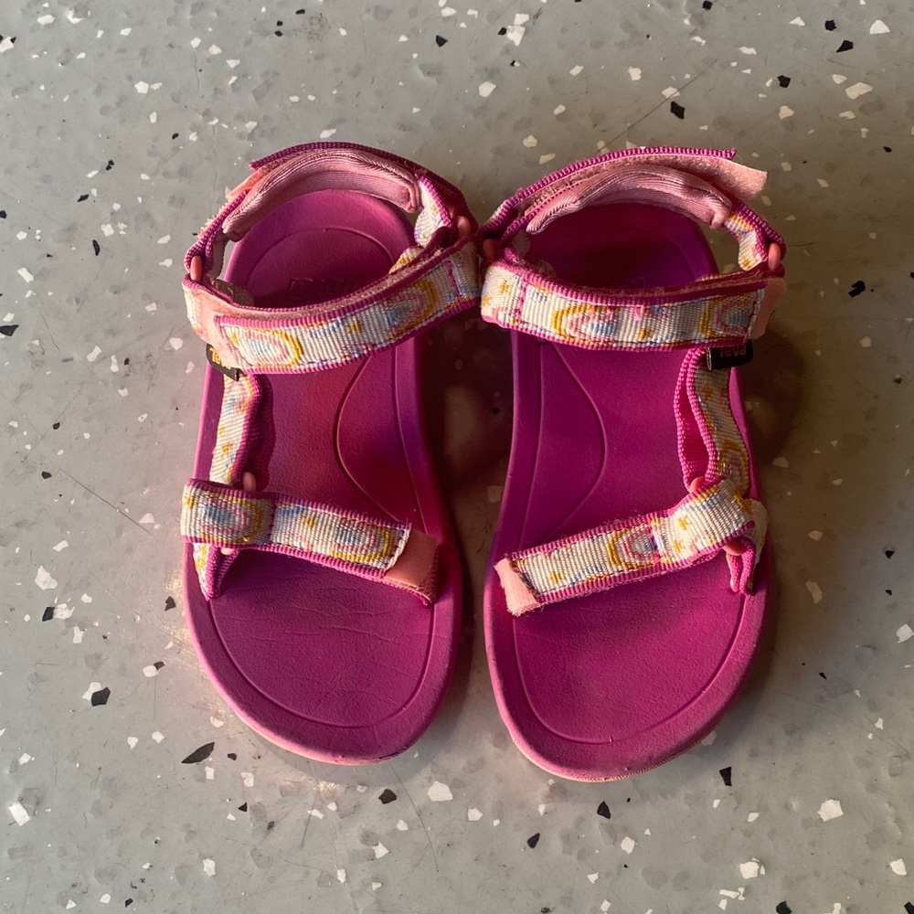 Teva Pink and Multicolor Kids Sandals